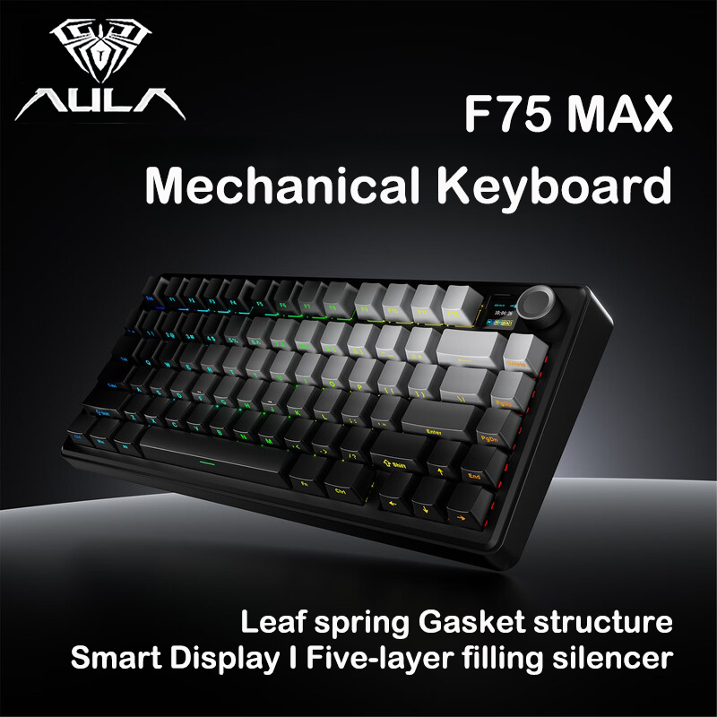 Gaming Keyboard Hot Swappable - لوحة مفاتيح ميكانيكية AULA F75 MAX