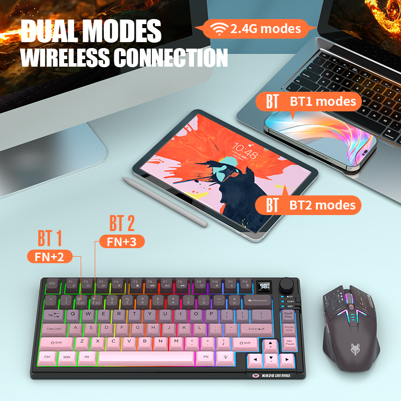مجموعة لوحة مفاتيح وماوس للألع - مراجعة Gaming Keyboard No Rgb وسعره