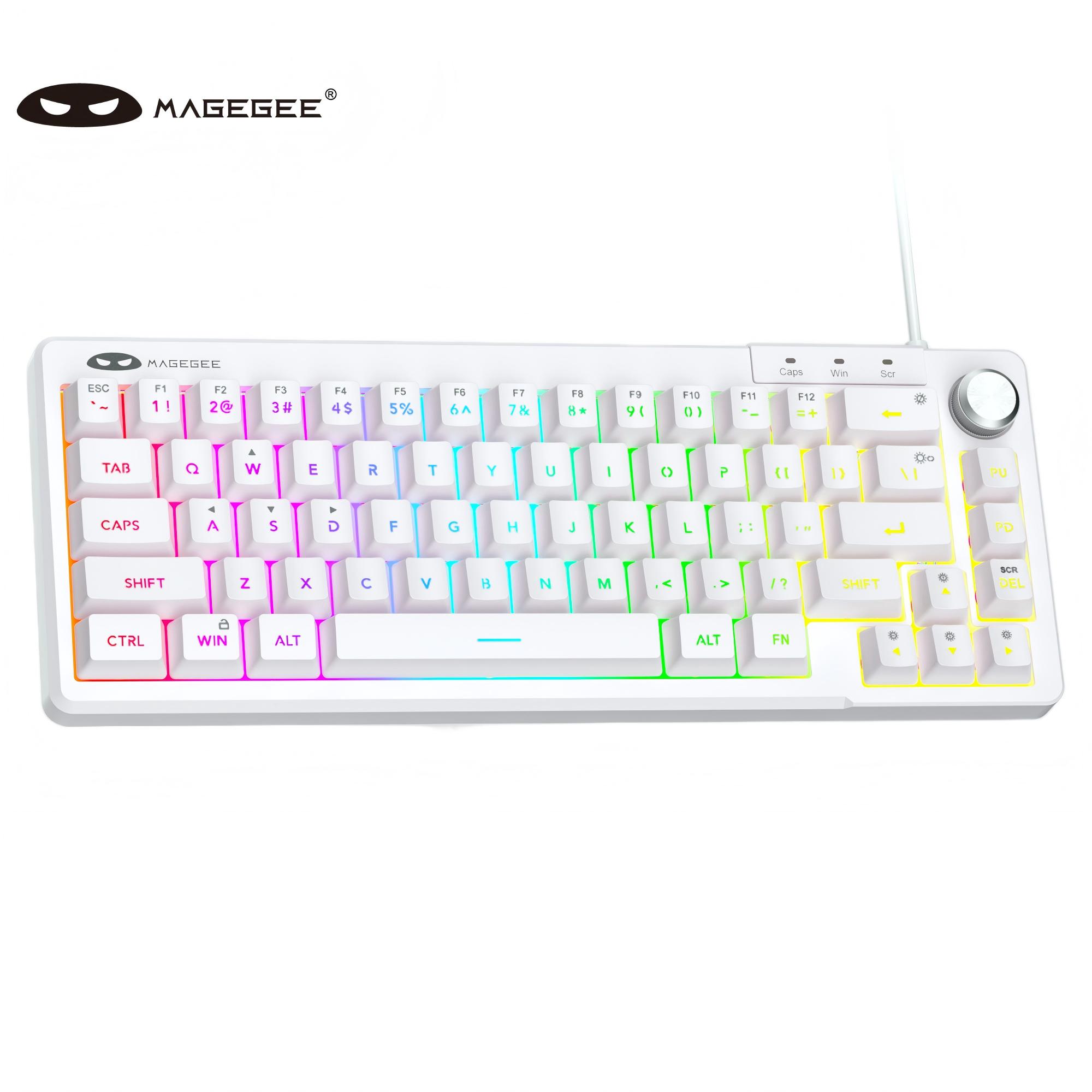 لوحة مفاتيح MageGee TS68 Mini  - مراجعة Keyboard Gaming Blue Switch وسعره